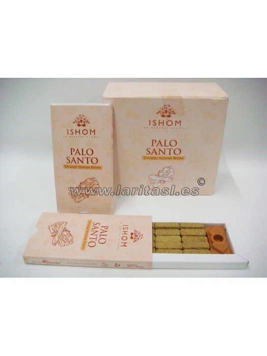Brick (tijolo) de incienso Ishom Palo Santo (15 bricks)